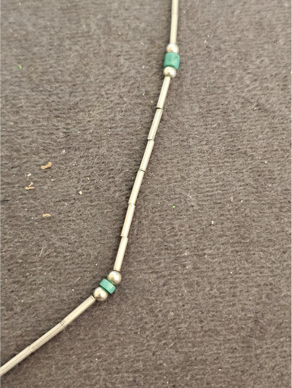 Silver Beaded Necklace